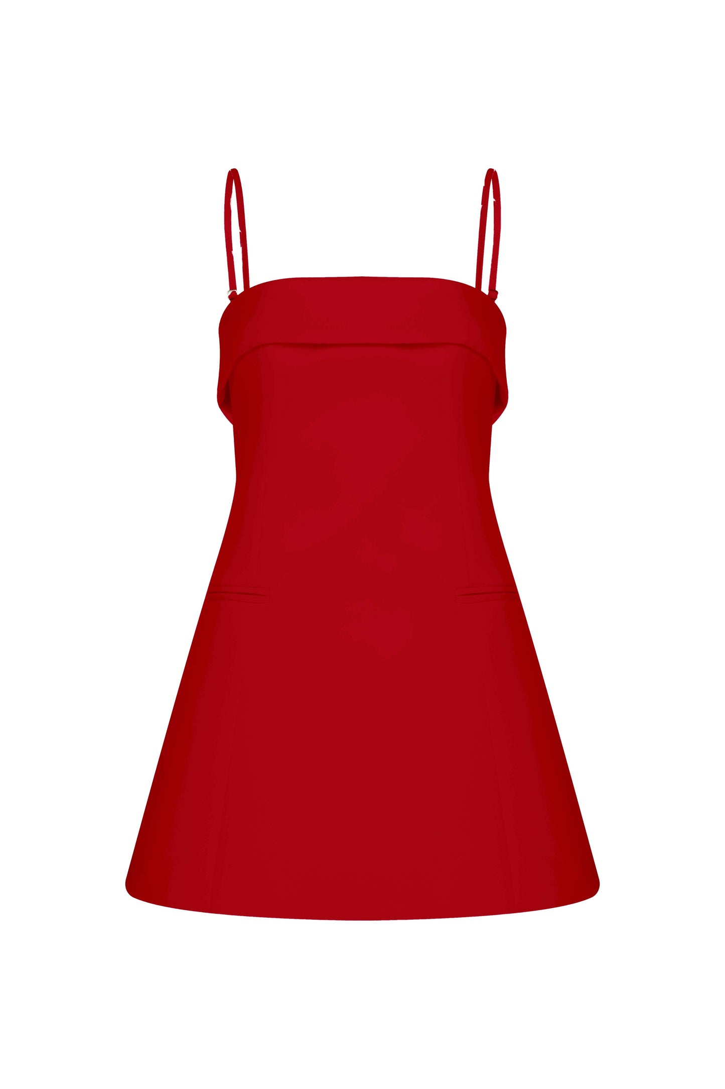 Gaia Mini Dress in Fiery Red