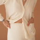 Ivory Cotton Cashmere Blend Cardigan