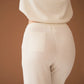 Ivory Cotton Cashmere Trousers