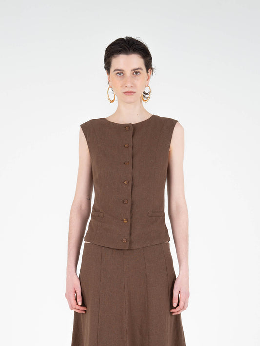 Teide Brown Vest