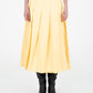 Harlem Yellow Pleated Skirt