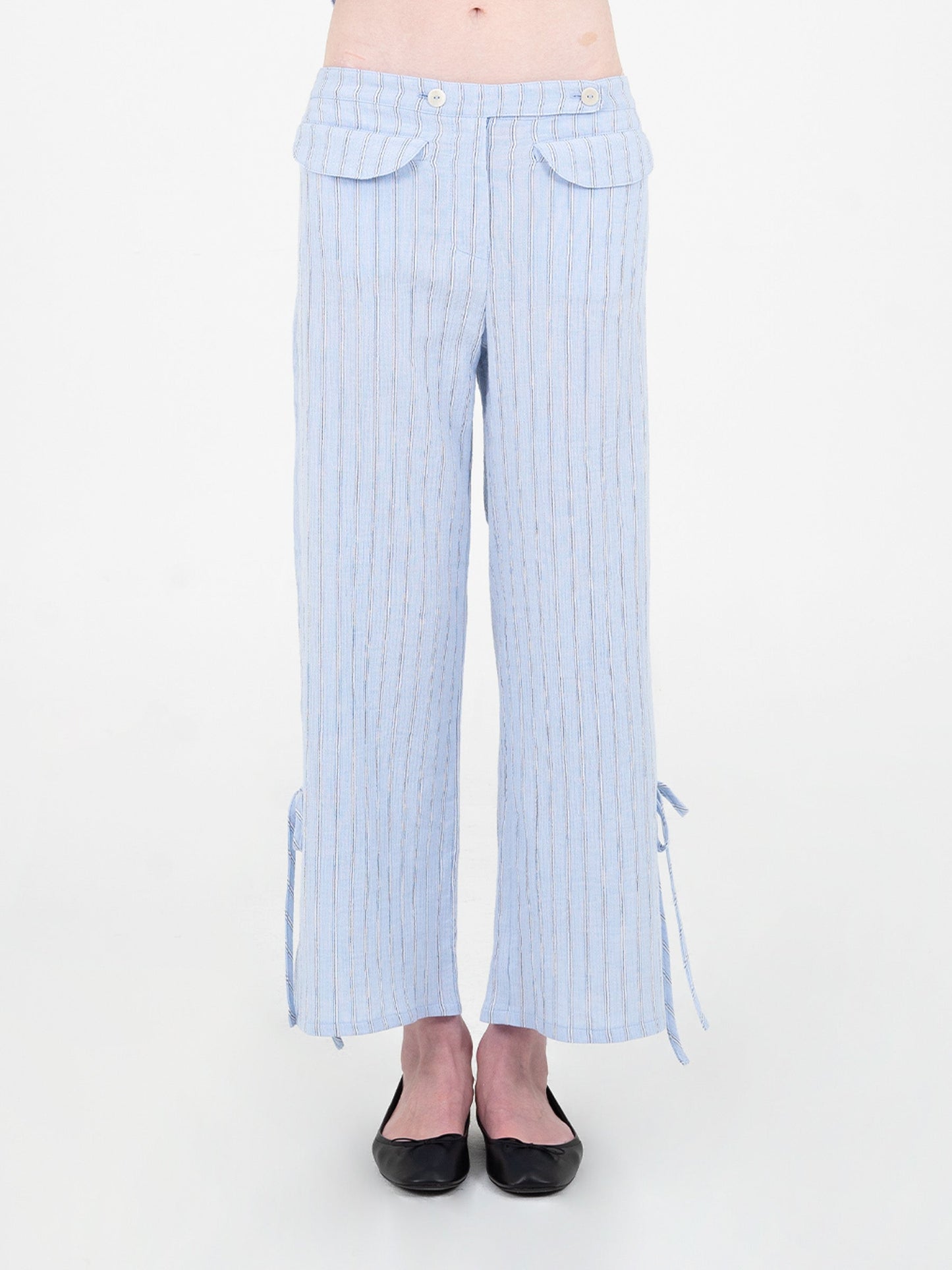 Skyline Blue Striped Pants