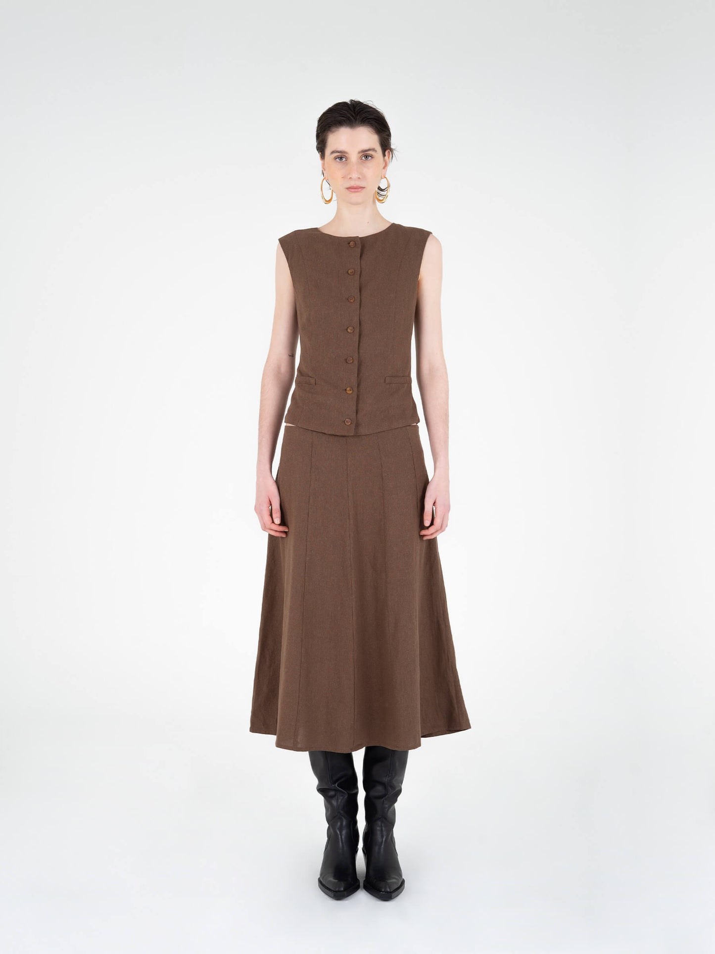 Teide Brown Skirt