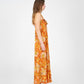 Oracle Orange Floral Print Dress