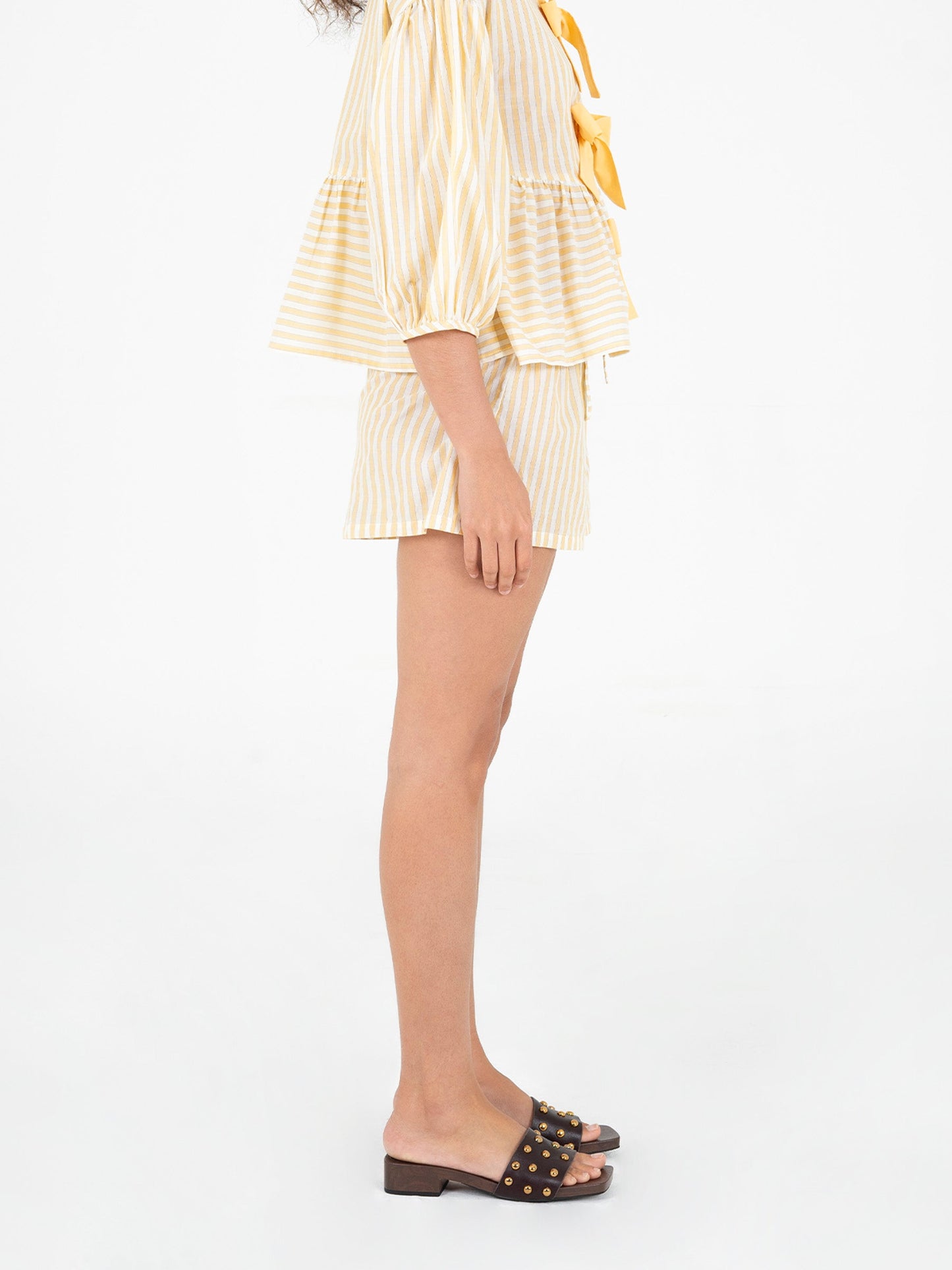 Yellow Striped Spirit Shorts