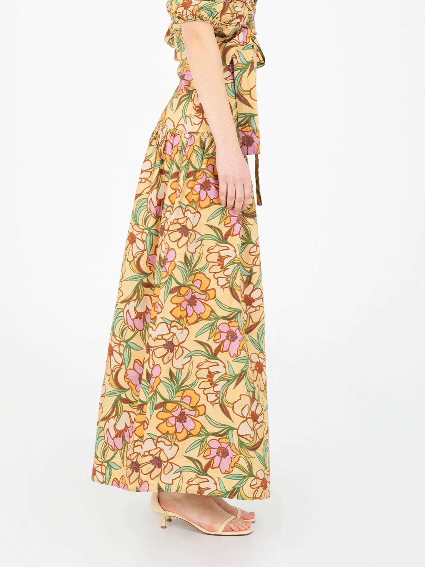 Lysandra Floral Print Maxi Skirt