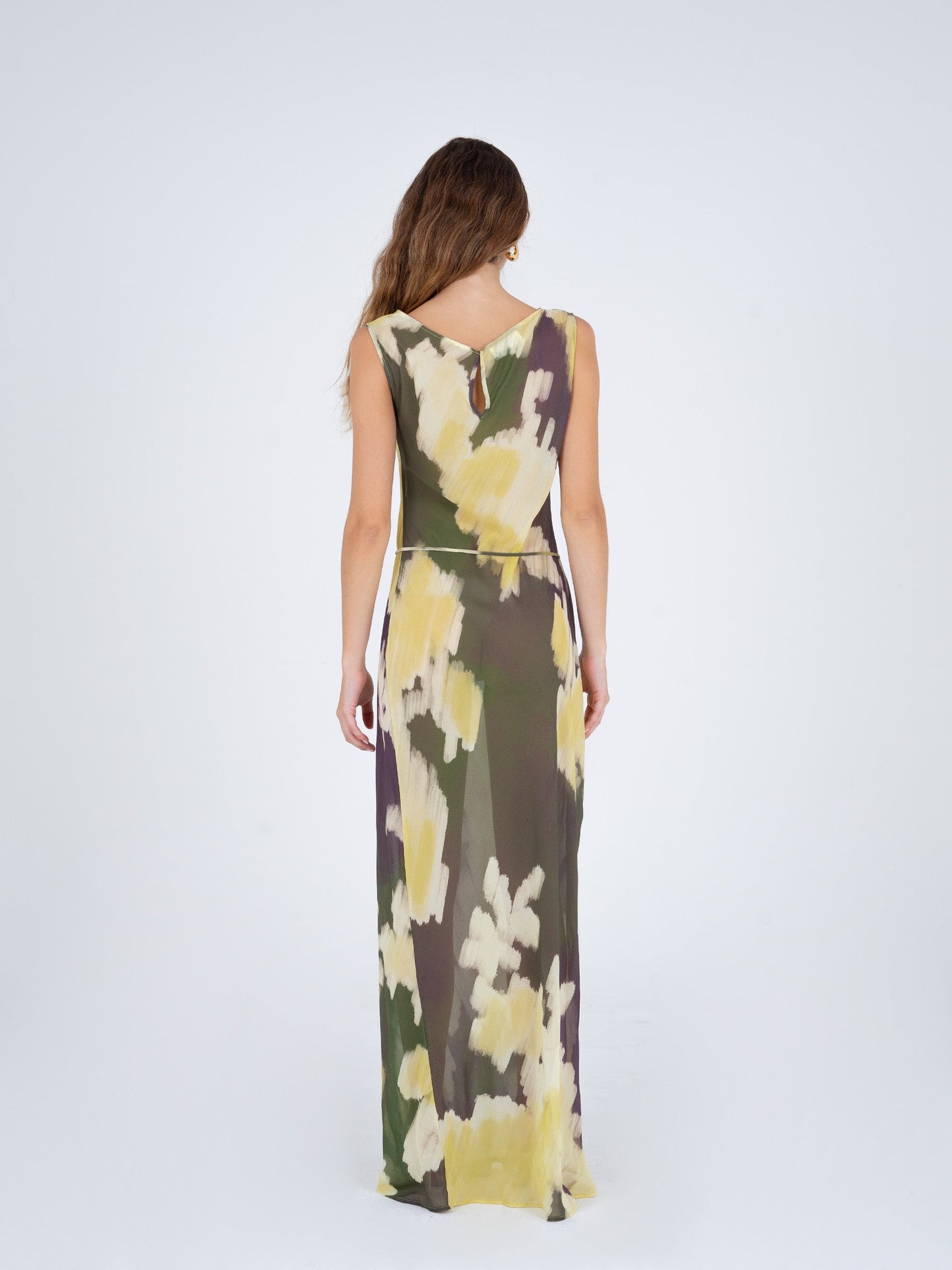 Olive shimmer dress