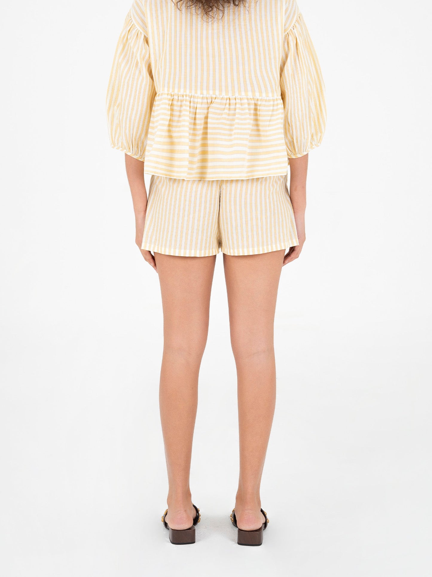 Yellow Striped Spirit Shorts