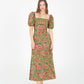 Orion Green Floral Print Dress