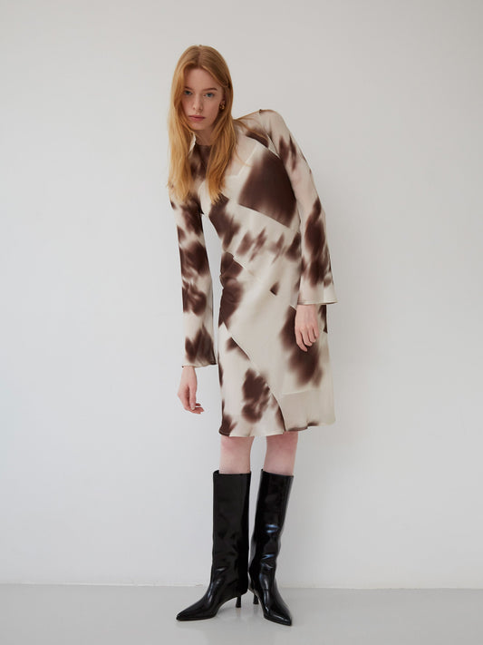 Citylights Cow Print Dress