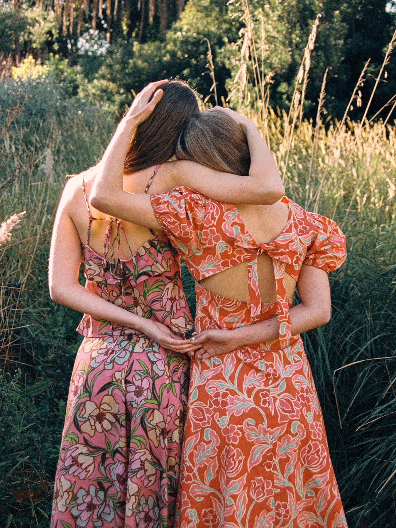 Eros Orange Floral Print Dress