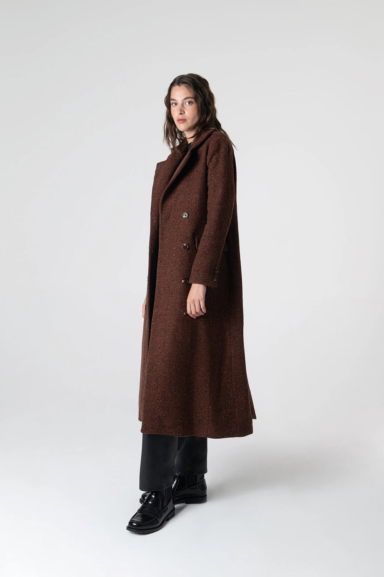 Adele Herringbone Coat