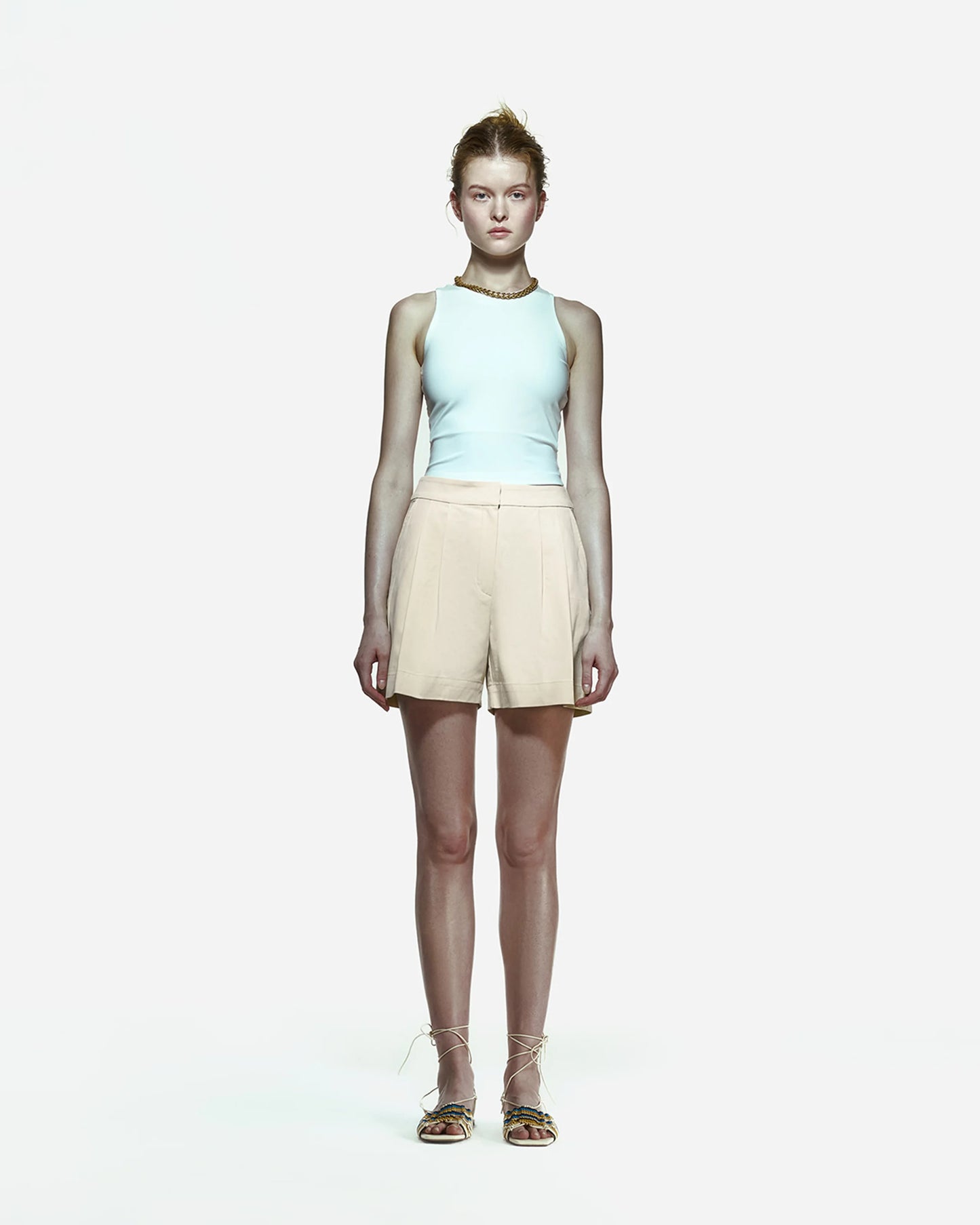 Toba Shorts in Eggnog Yellow
