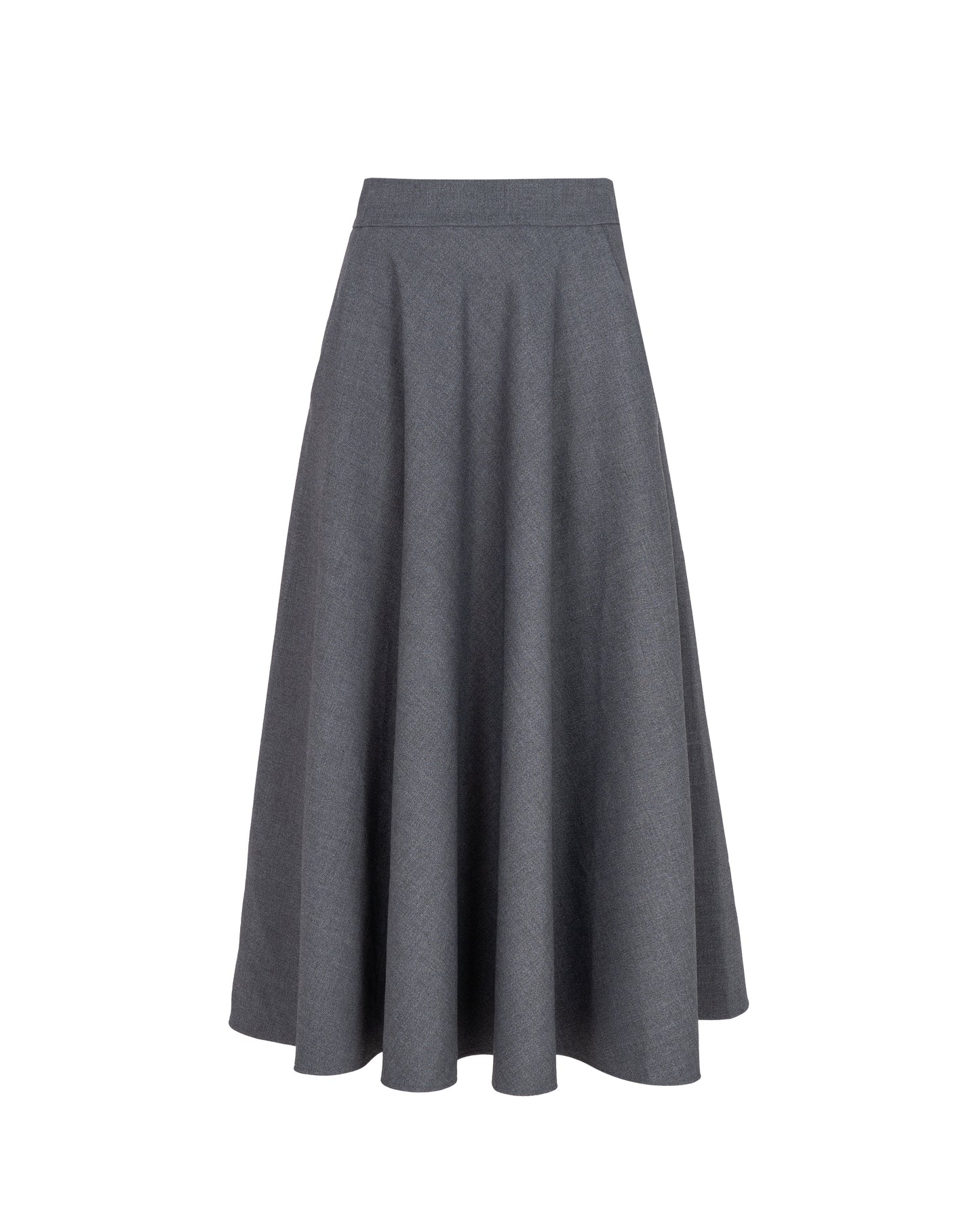 Grey midi skirt