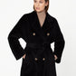 Adioro Black Alpaca Coat