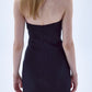 Miora Crepe Mini Dress in Black