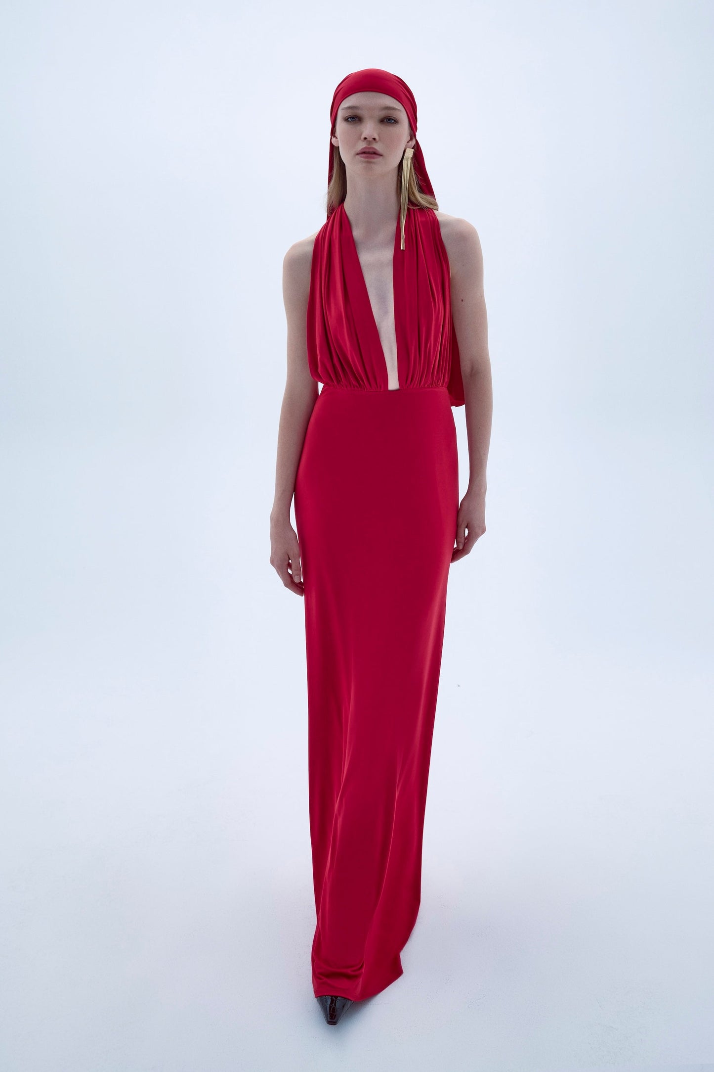 Ines Dress In Fiery Red