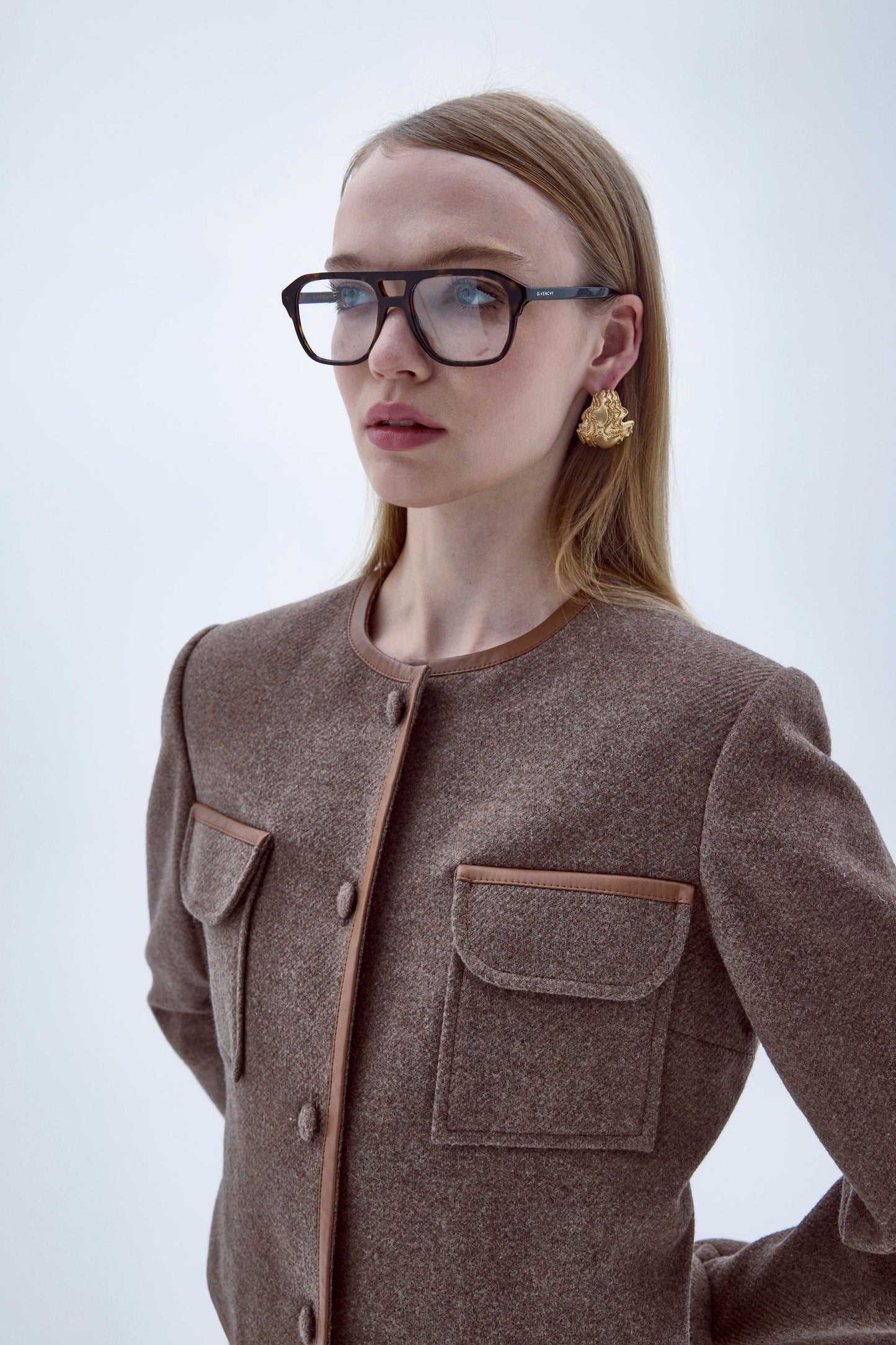 Irma Wool Jacket in Mocha