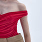 Cheri Blouse In Fiery Red