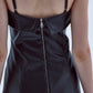 Gaia Mini Leather Dress In Black