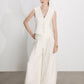 Brita Linen Vest in White