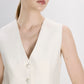 Brita Linen Vest in White