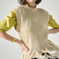 Baby Mohair Fantasy Vest in Gentle Yellow color