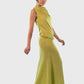 Long Dress Anita in Lime