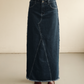 Maxi Denim Skirt | Dark Wash Blue
