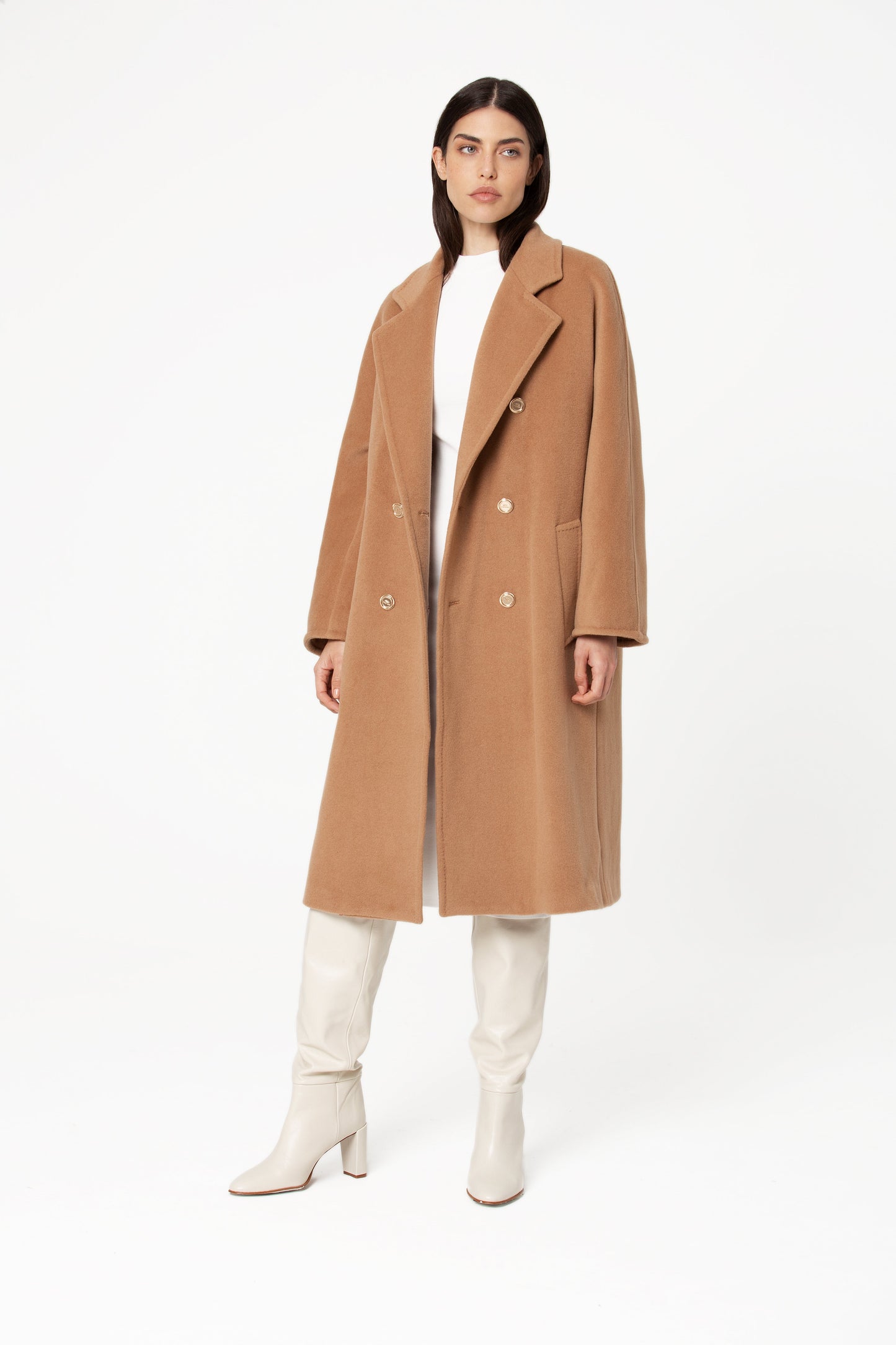 Lavinti Camel Cashmere Coat