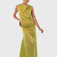 Long Dress Anita in Lime