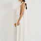 Draped One Piece with V-Neck (Limited Edition) Off White - Miriam