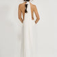 Draped One Piece with V-Neck (Limited Edition) Off White - Miriam