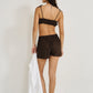 Draped Bermuda Shorts (Limited Edition) Chocolate- Natalia