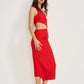 Asymmetrical Cut-Out Dress (Limited Edition) Red- Sofia