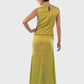 Long Dress Anita in Lime