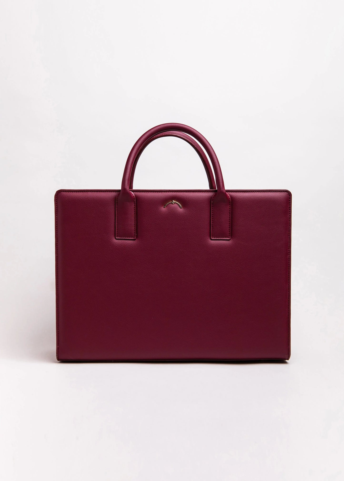 Qosmic Metis Nebula - burgundy briefcase - front view