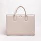 Qosmic Metis Moonstone - cream briefcase - front view