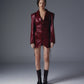 Keket acetate coating dress (Maroon).