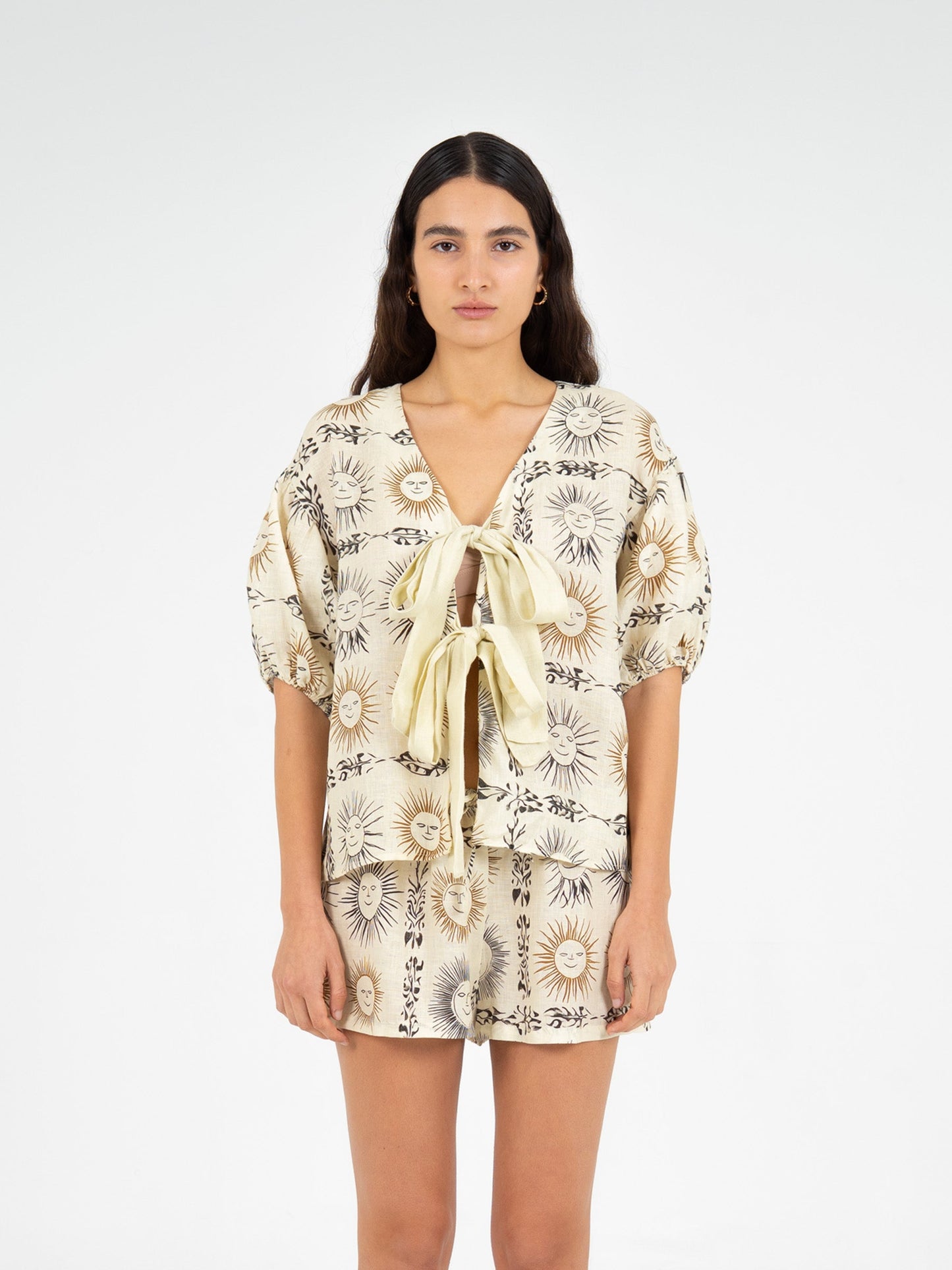 Soleil Spirit Sun-Printed Top