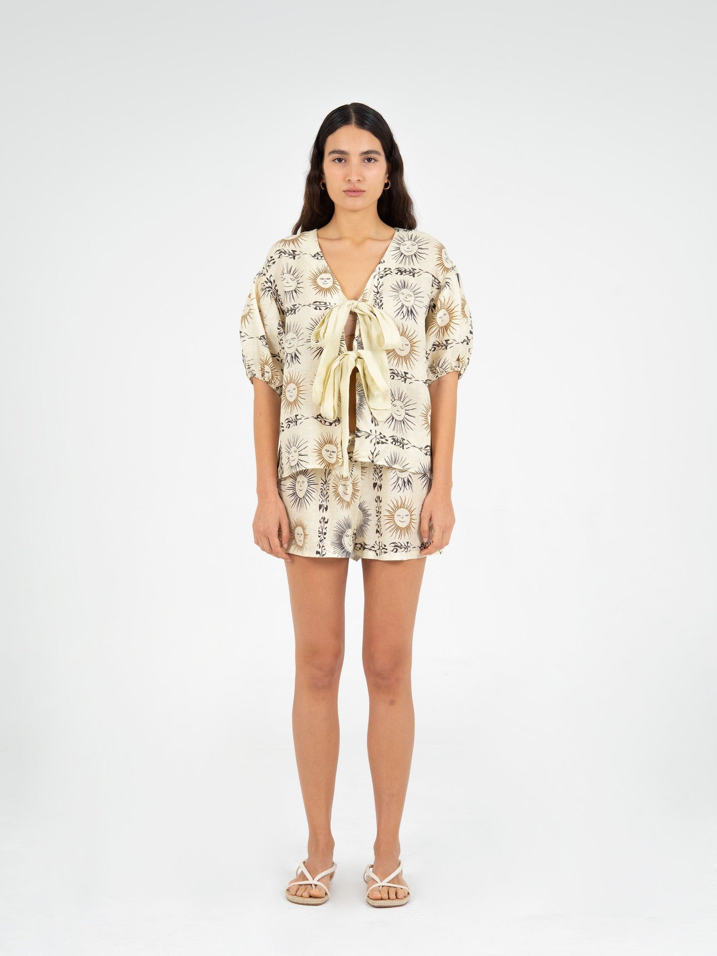 Soleil Spirit Sun-Printed Top