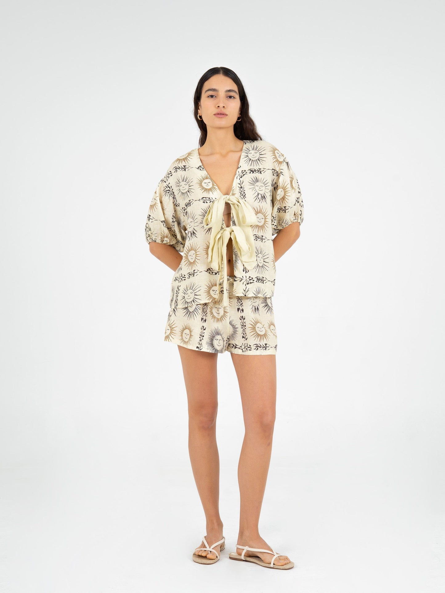 Soleil Spirit Sun-Printed Top