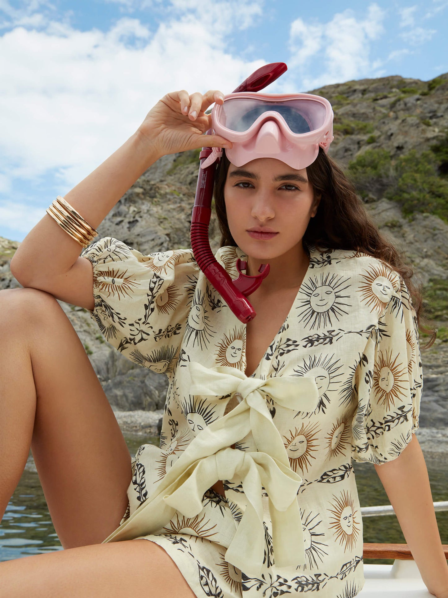 Soleil Spirit Sun-Printed Top