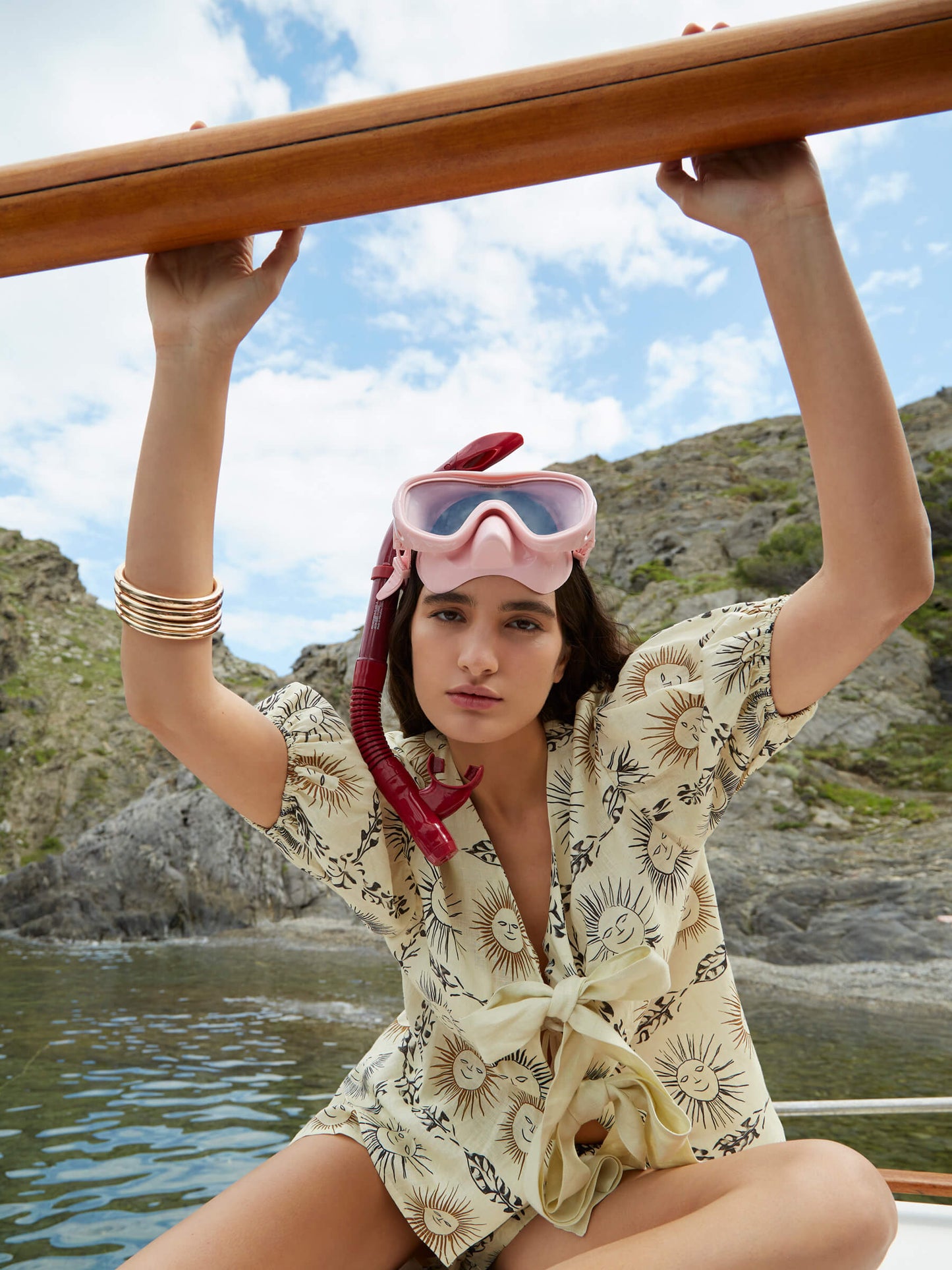 Soleil Spirit Sun-Printed Top