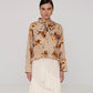Juliette Floral Print Ribbon Blouse