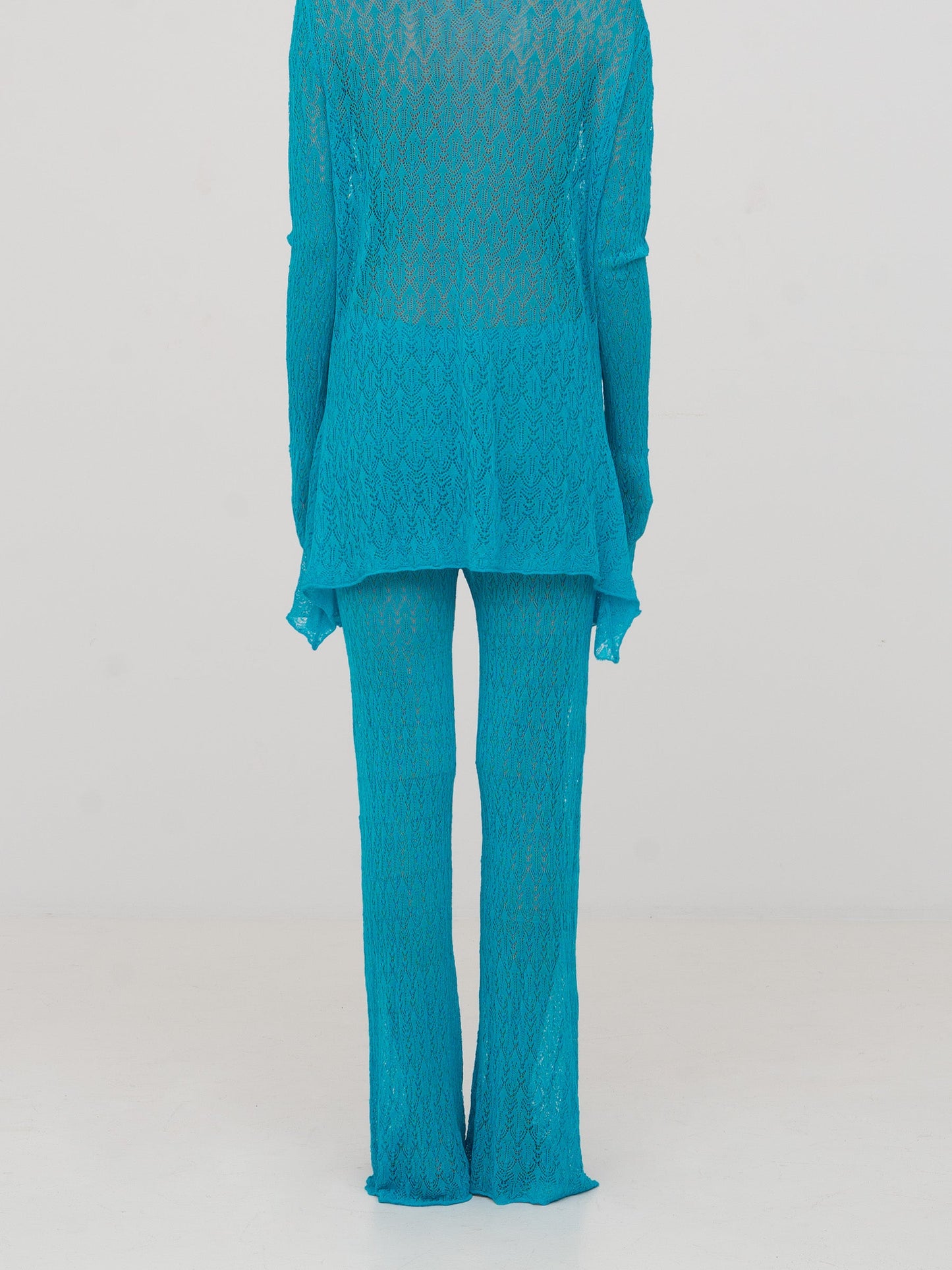 Saint Knit Blue Maxi Pants