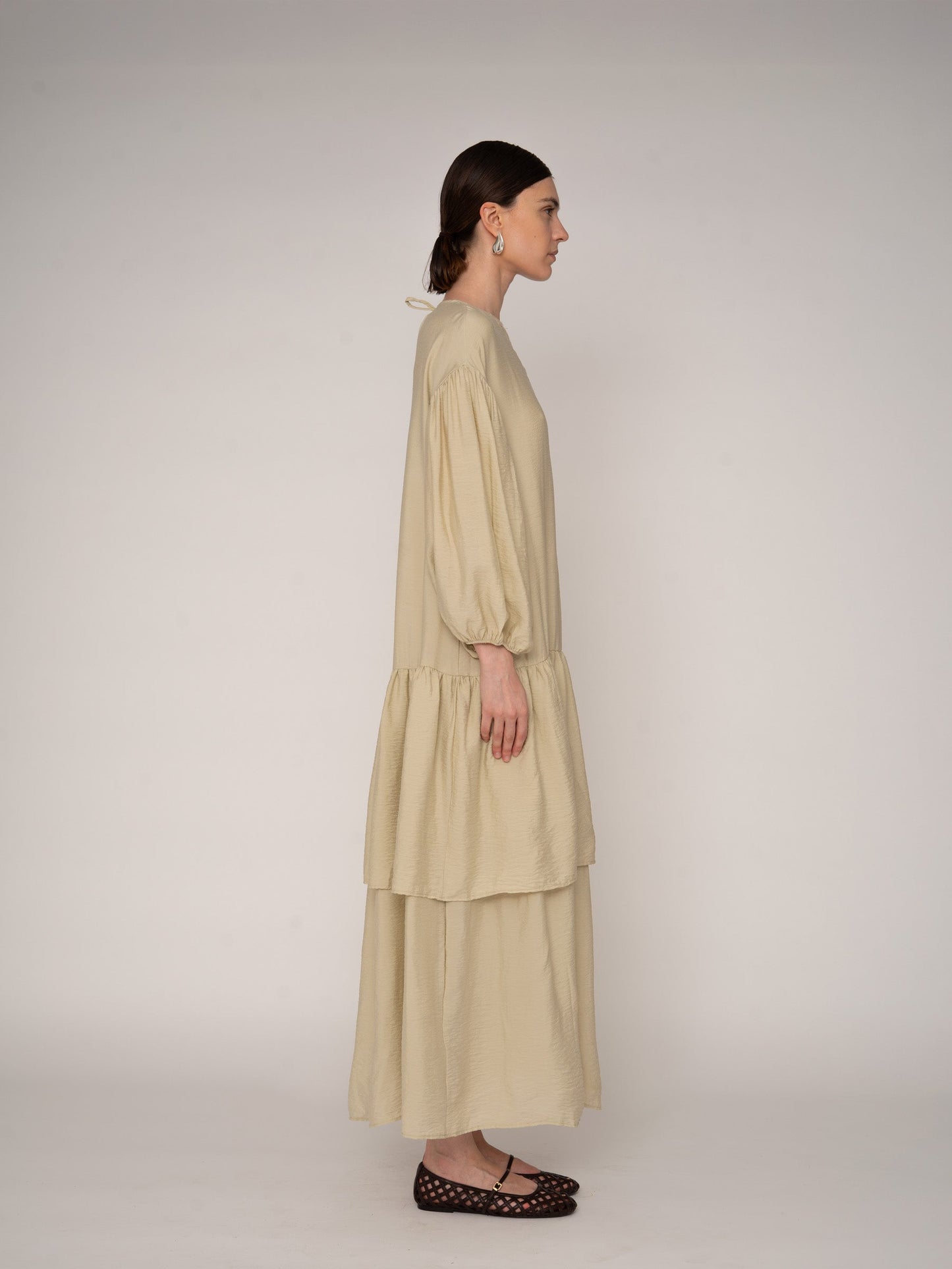 Maison Cream Maxi Dress
