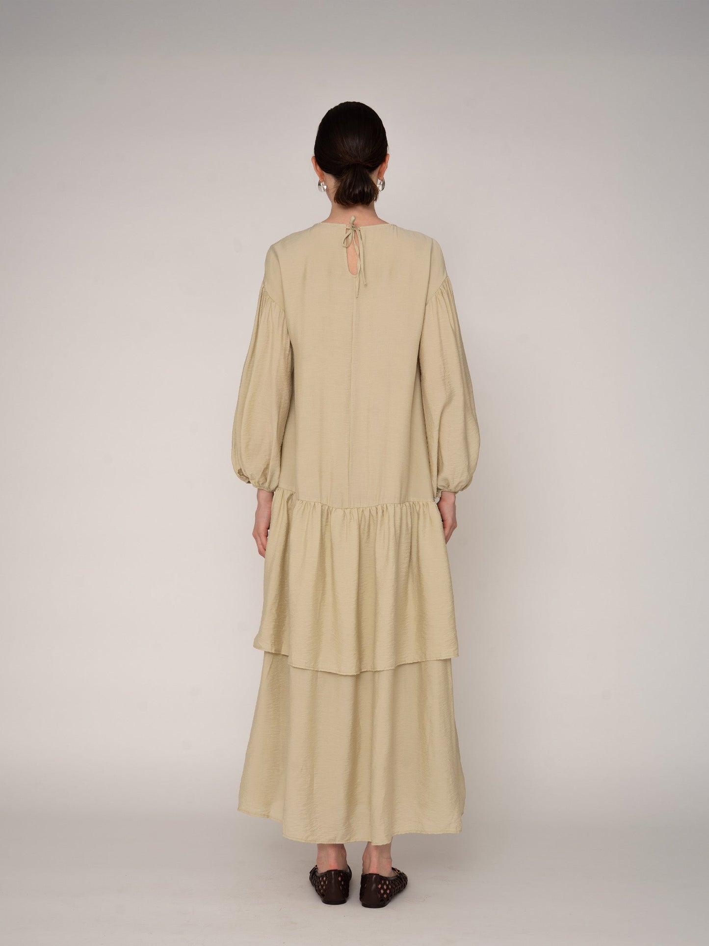 Maison Cream Maxi Dress