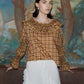 Tartine Plaid Print Blouse