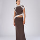 Brown Balance Feather Skirt